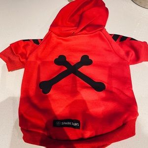 "WOOF" Dog Hoodie - Red
